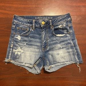 American Eagle Hi-Rise Shortie Shorts